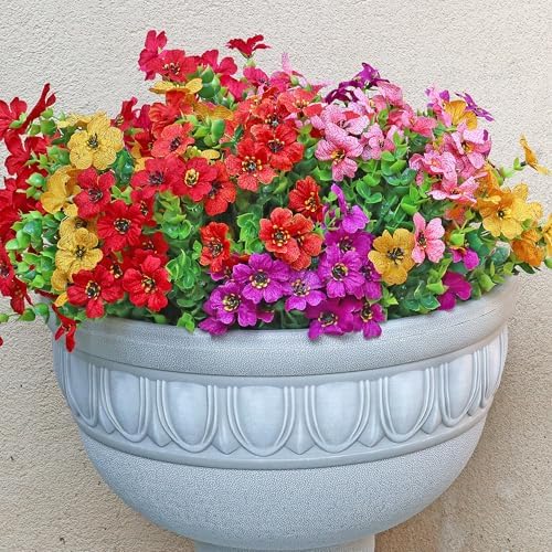 12 Bundle Artificial Flowers for Outdoor Decoration 1