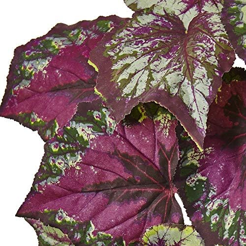 Nearly Natural Wax Begonia Bush Set of 6
