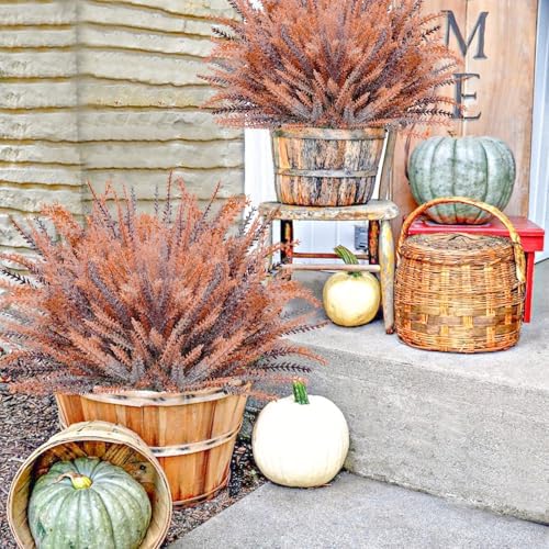 Agusbagli 72 Bundle Artificial Fall Flowers Outdoor Decor