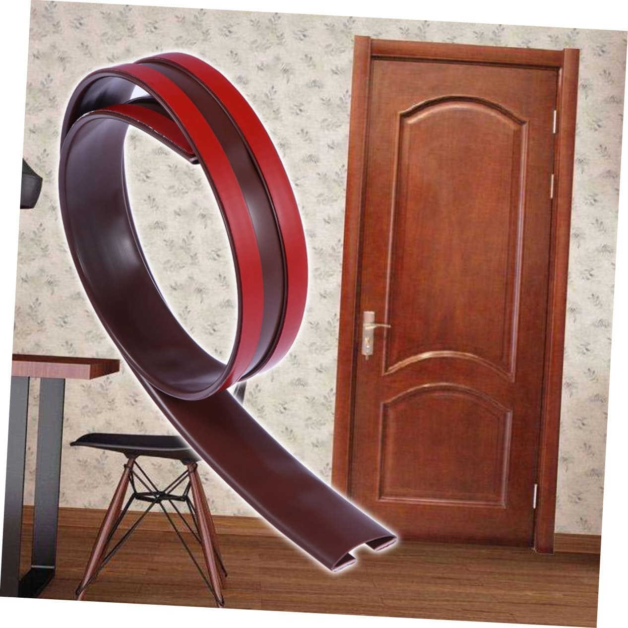 Gadpiparty Under Door Draft Stopper Seal Strip Brown