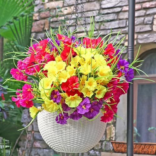 16PCS Artificial Fake Outdoor Flowers Plants with Wheat Ears