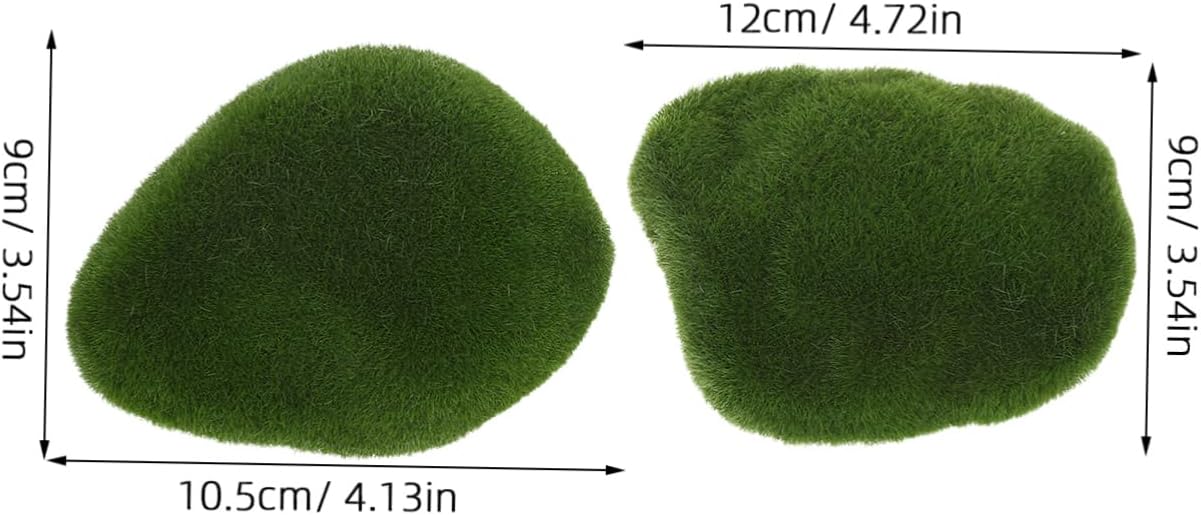 6pcs Covered Moss Decor for Indoor Greenery