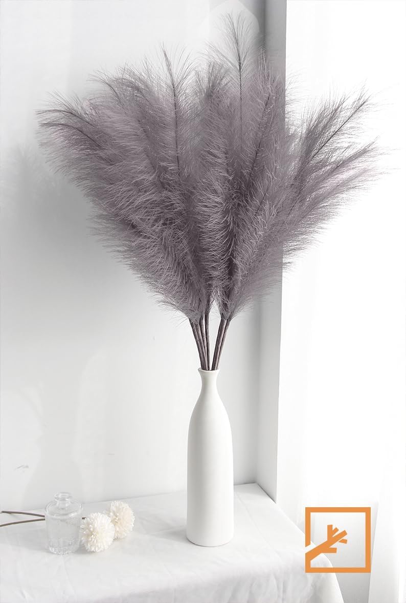 Zifty 7-Pcs 38 Inch Faux Pampas Grass Artificial Flower Set