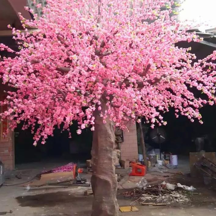 TBJEN Simulation Peach Blossom Tree Artificial Flower Wedding Decoration