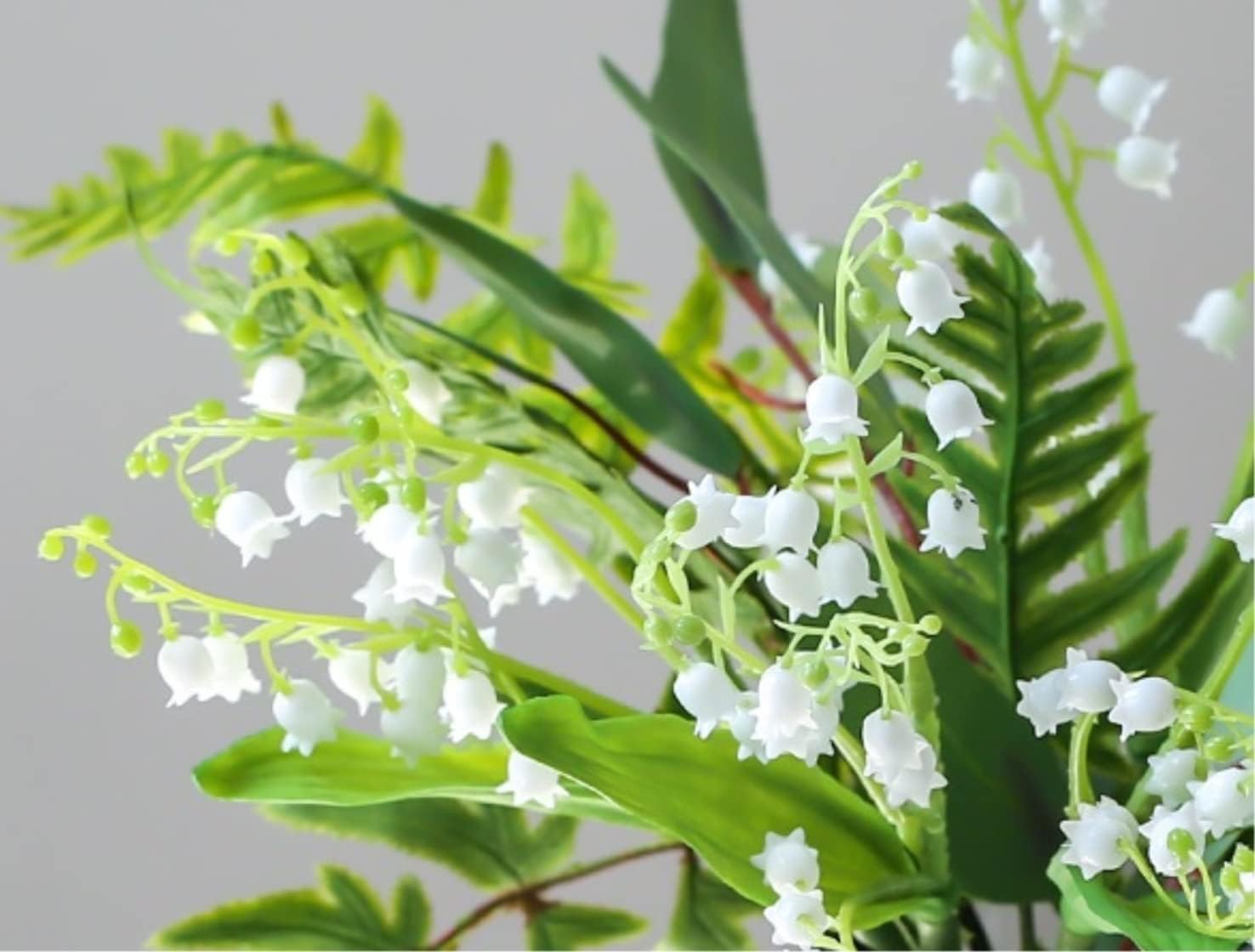 Gerrit Artificial Flowers in Vase White Convallaria Decor