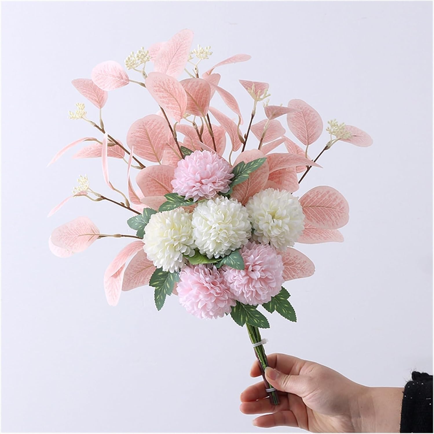 Artificial Flowers Silk White Bridal Wedding Anemone Bouquet Home Decor