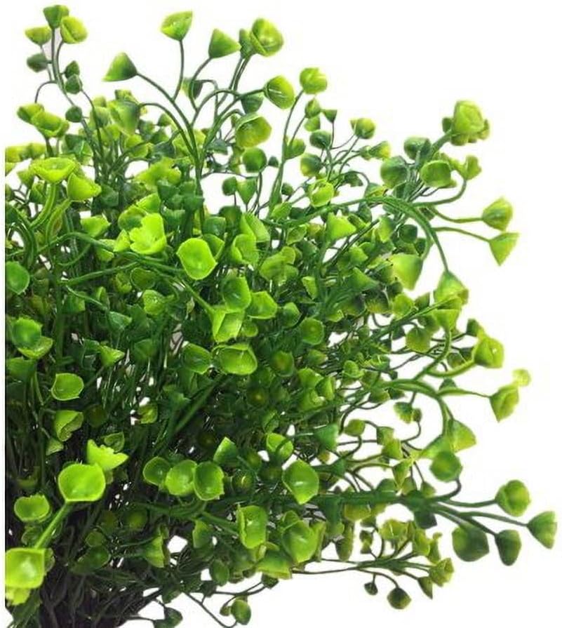 8 Pack Artificial Bell Willow Shrubs UV Resistant Fake Plants