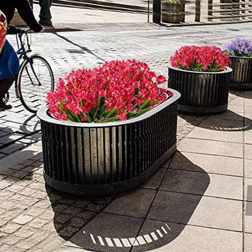 URSTOUD 6 Bundle Artificial Daffodils Flowers Red