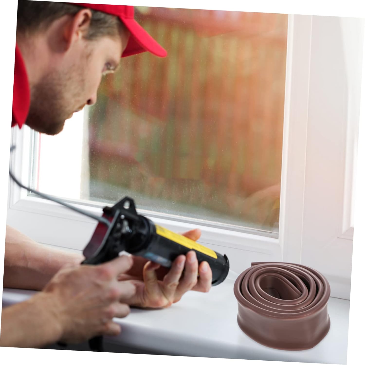 PRETYZOOM Door Draft Stopper Sealing Strip Windproof Noise Blocker