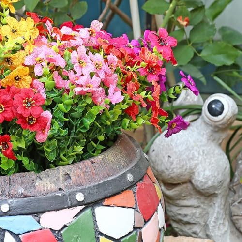 12 Bundle Artificial Flowers for Outdoor Decoration 1