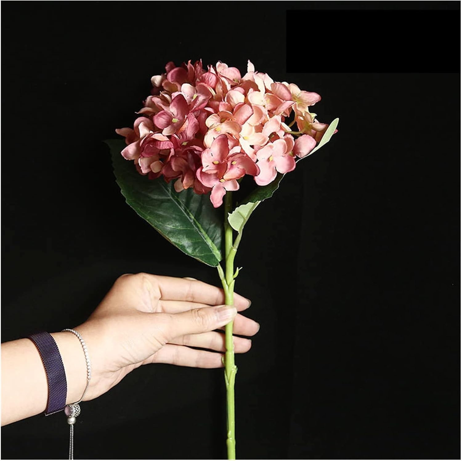 GaRcan Artificial Hydrangea Branch Decor with Pot