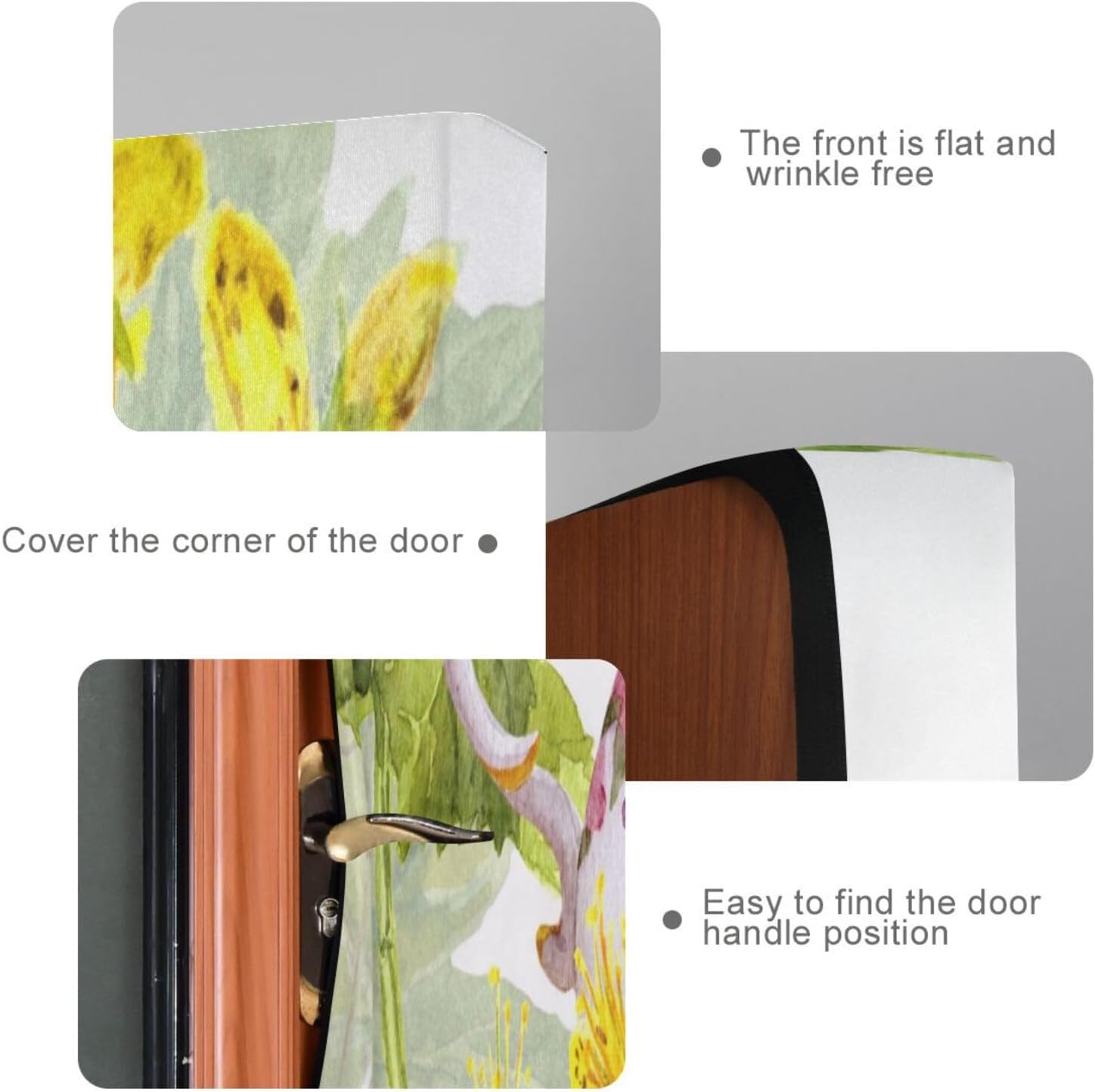Susiyo Watercolor Tea Bird Halloween Door Cover