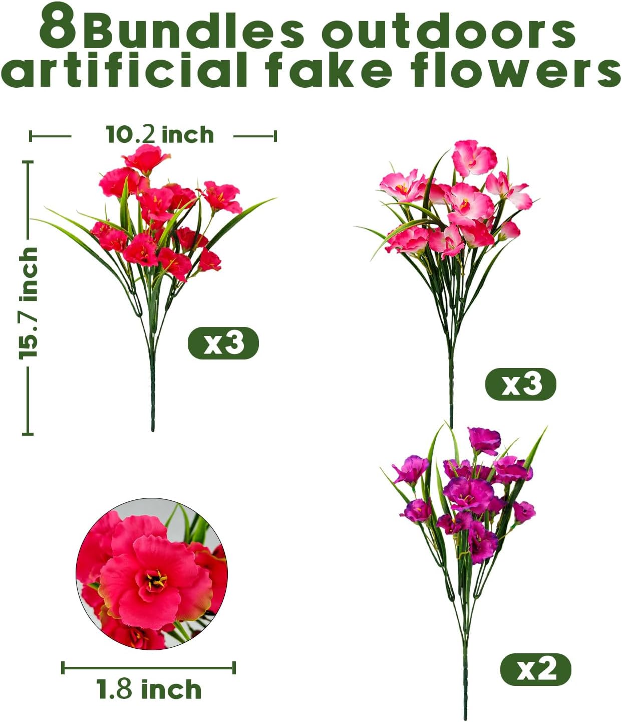 Artificial Flowers for Outdoor Front Porch Decor