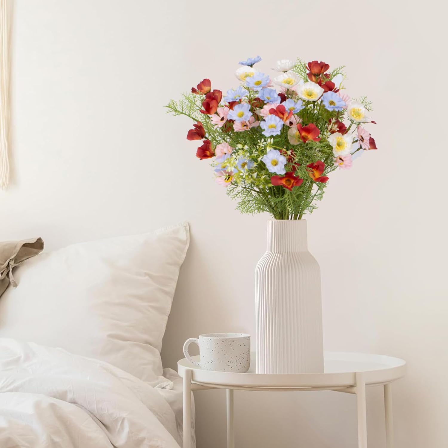 TIVMIK Artificial Flower Bouquet 24 Inch Realistic Silk Flowers