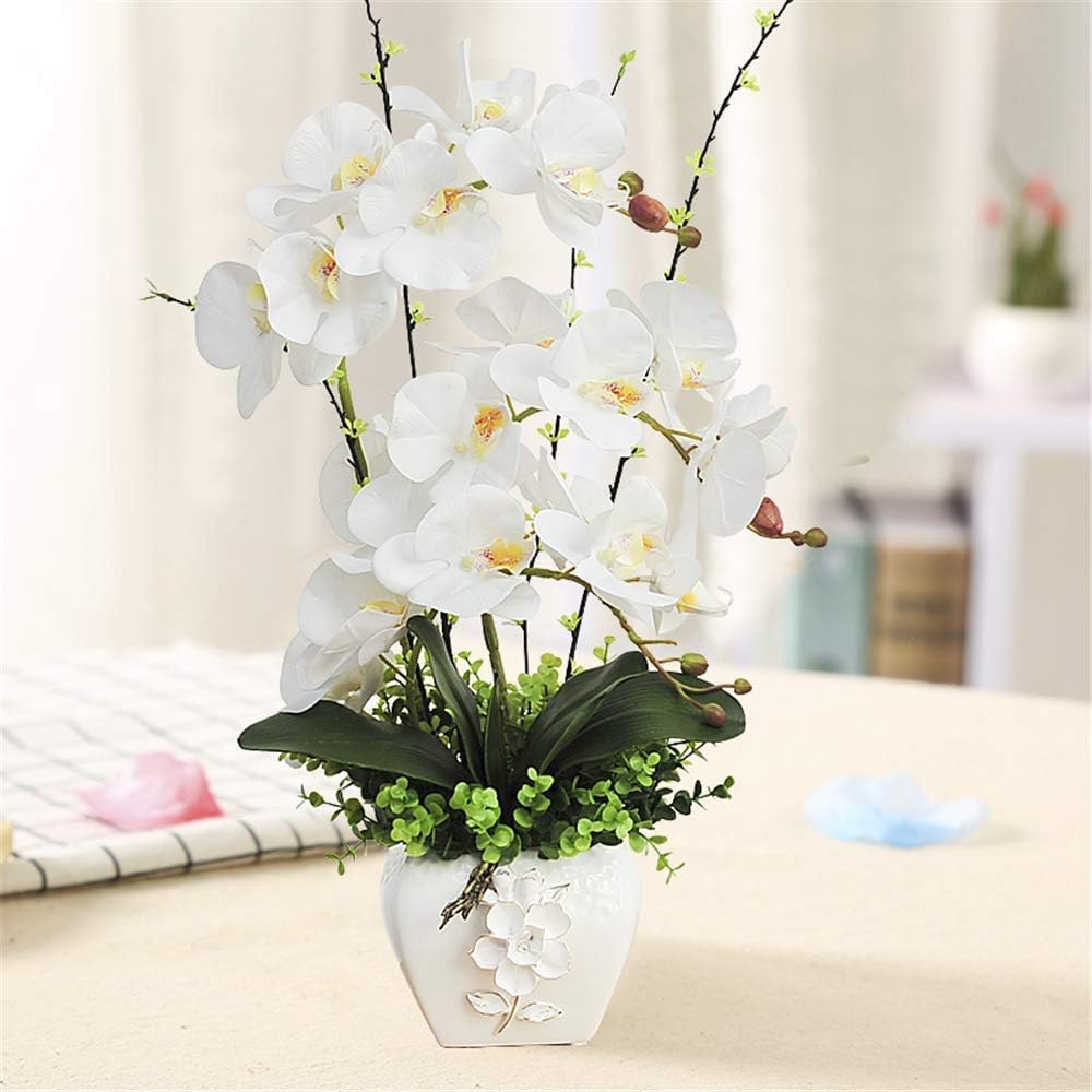 Real Touch Artificial Orchid Flowers for Home Office Decor
