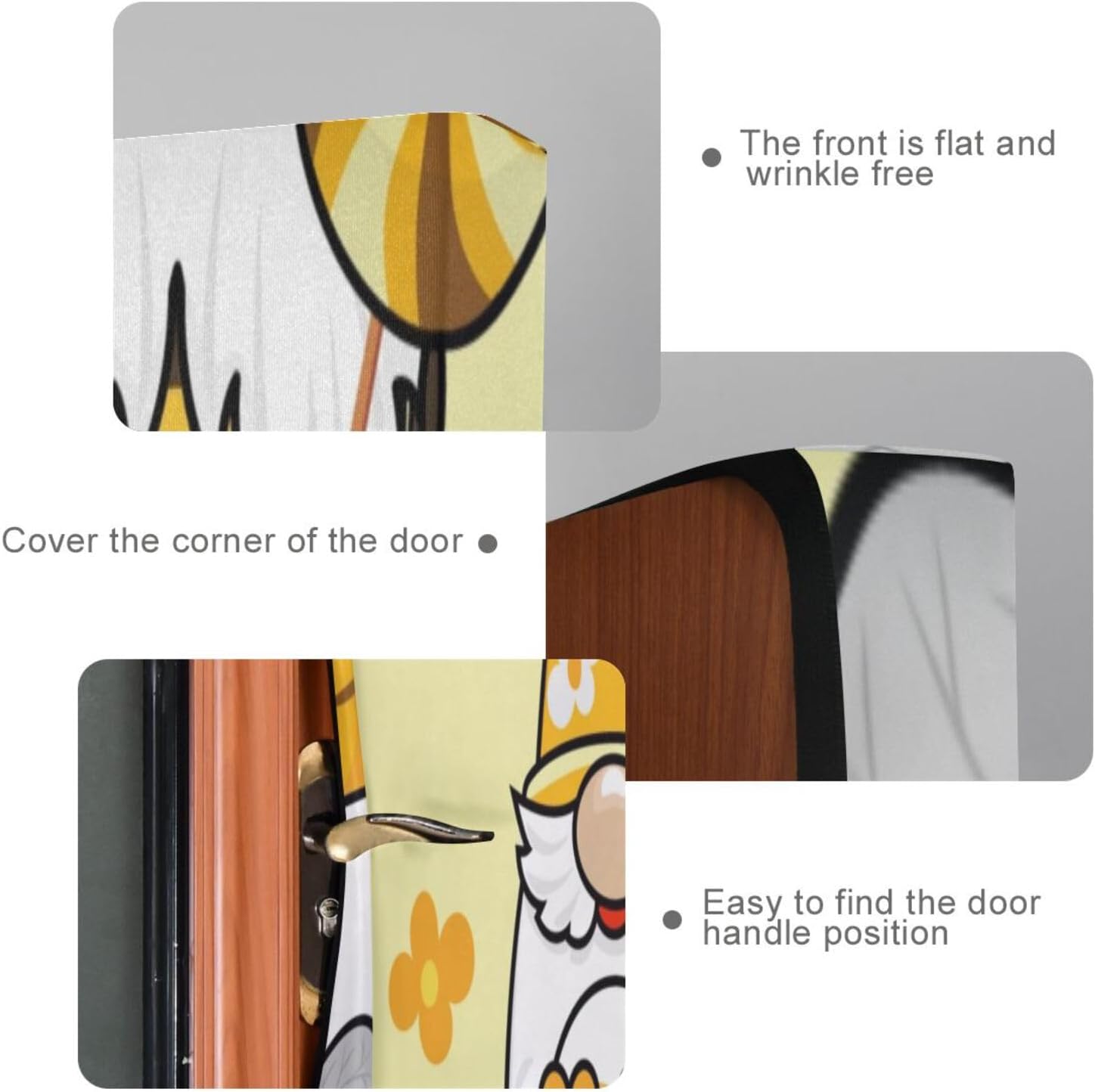 Susiyo Garden Honeybee Gnome Door Cover