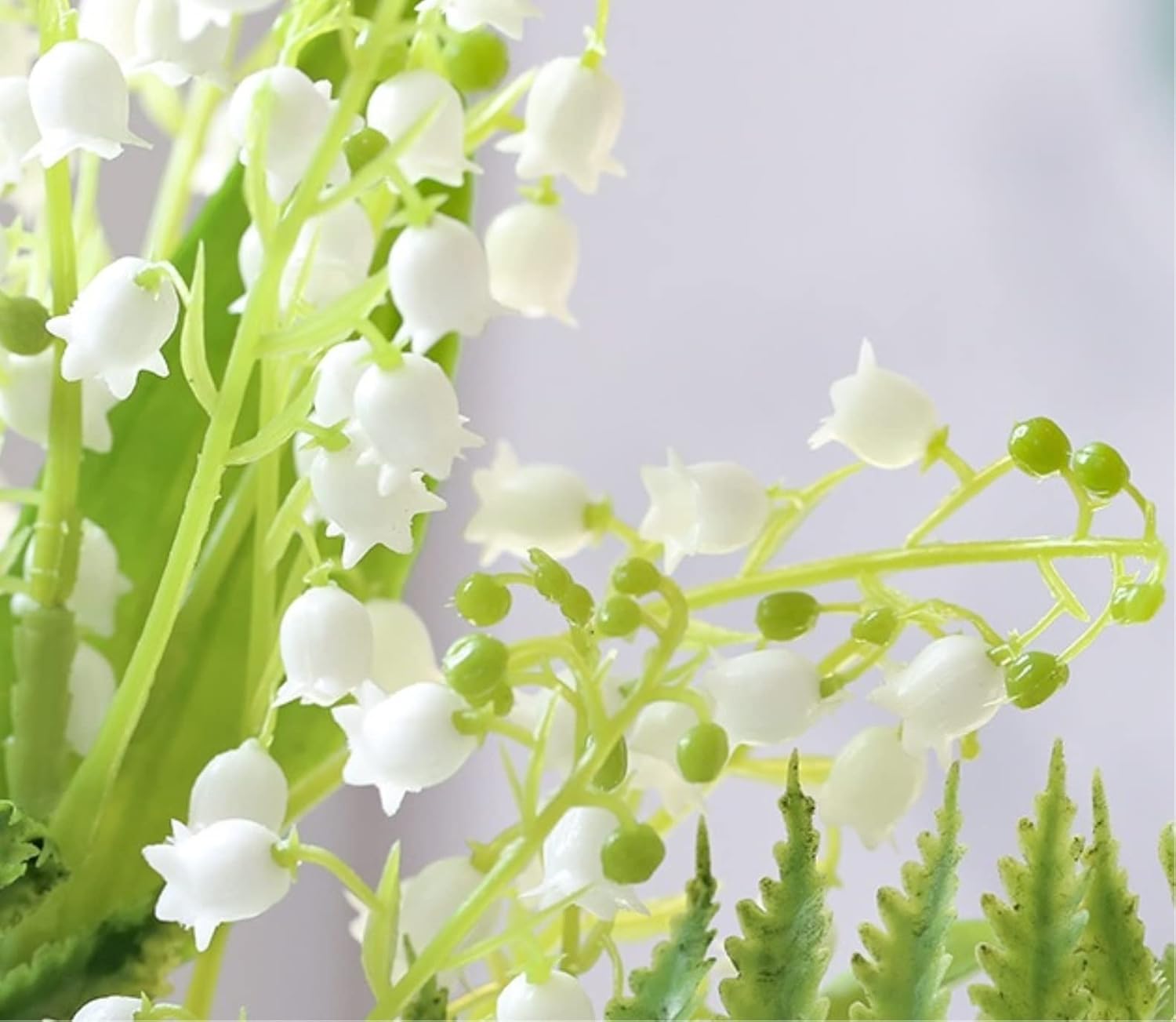 Gerrit Artificial Flowers in Vase White Convallaria Decor