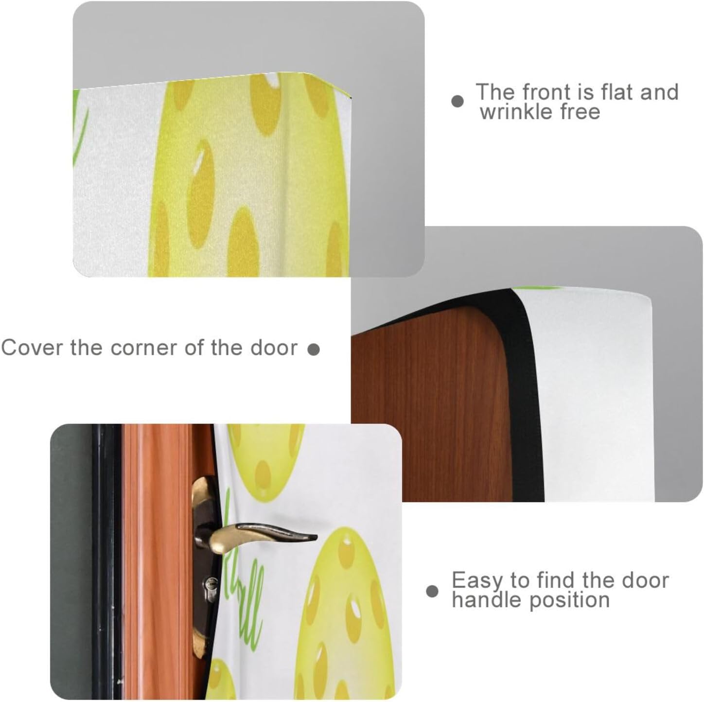 Susiyo Yellow Pickleball Halloween Door Cover