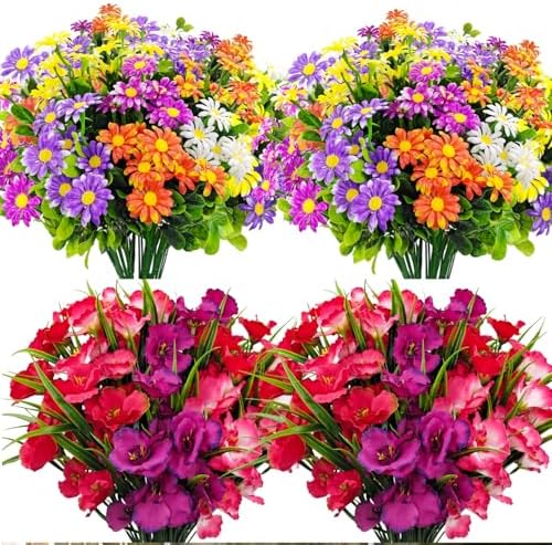 Artificial Flowers for Outdoor Front Porch Decor