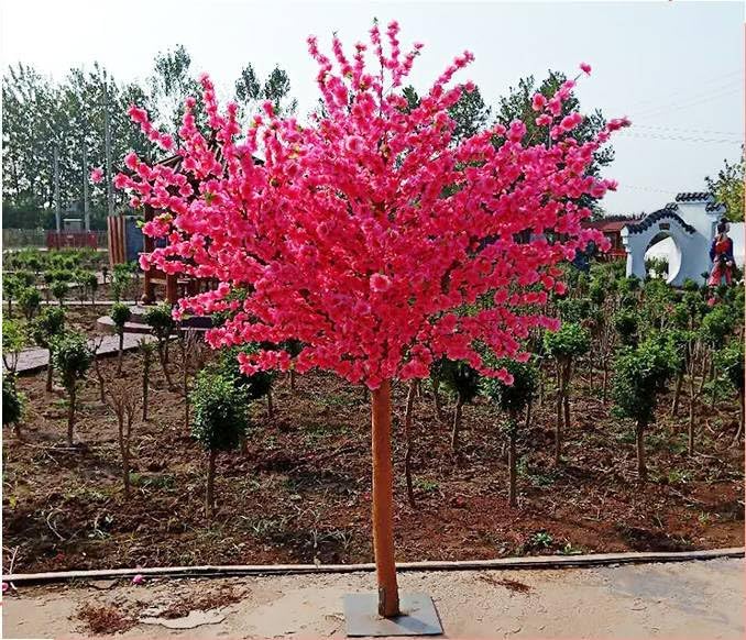 Artificial Peach Blossom Tree 1mx08m Indoor Outdoor Decor
