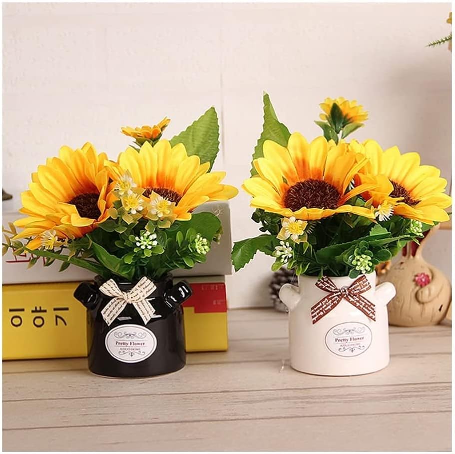 Gerrit Artificial Sunflower Vase Decor