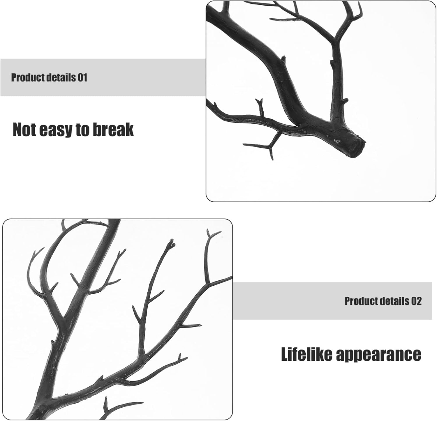 Cabilock Artificial Manzanita Branches 2pcs Realistic Decor