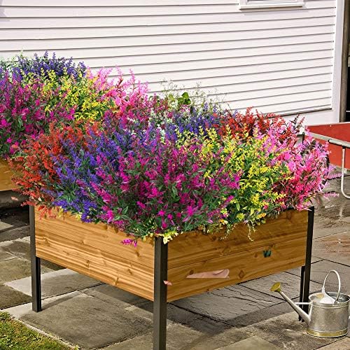 ArtBloom 8 Bundle Artificial Lavender Flowers UV Resistant