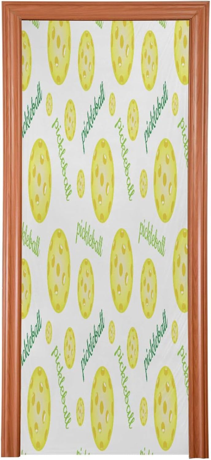 Susiyo Yellow Pickleball Halloween Door Cover