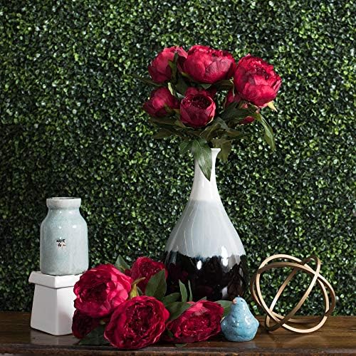 Vickerman 23 Inch Artificial Red Peony Bush