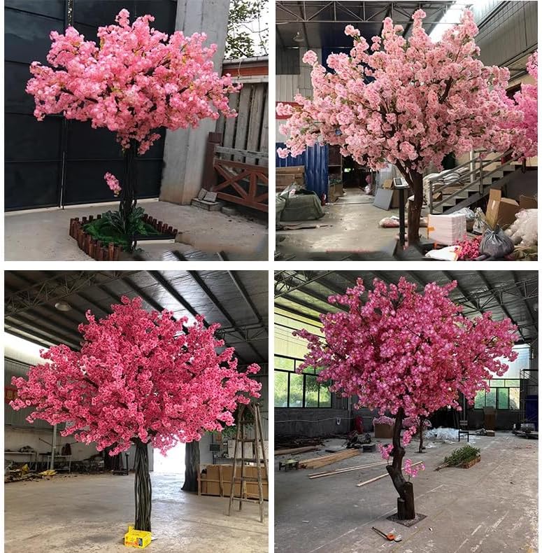Pink Artificial Cherry Blossom Tree with Rattan Vines 1mx08m