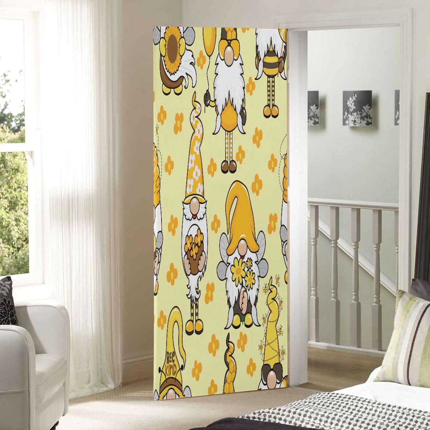Susiyo Garden Honeybee Gnome Door Cover