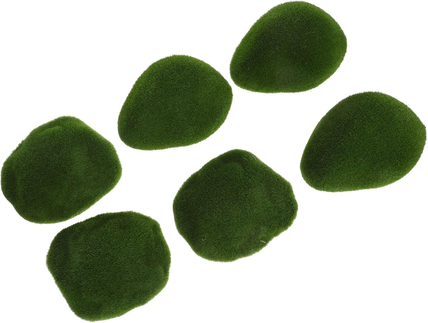 6pcs Covered Moss Decor for Indoor Greenery