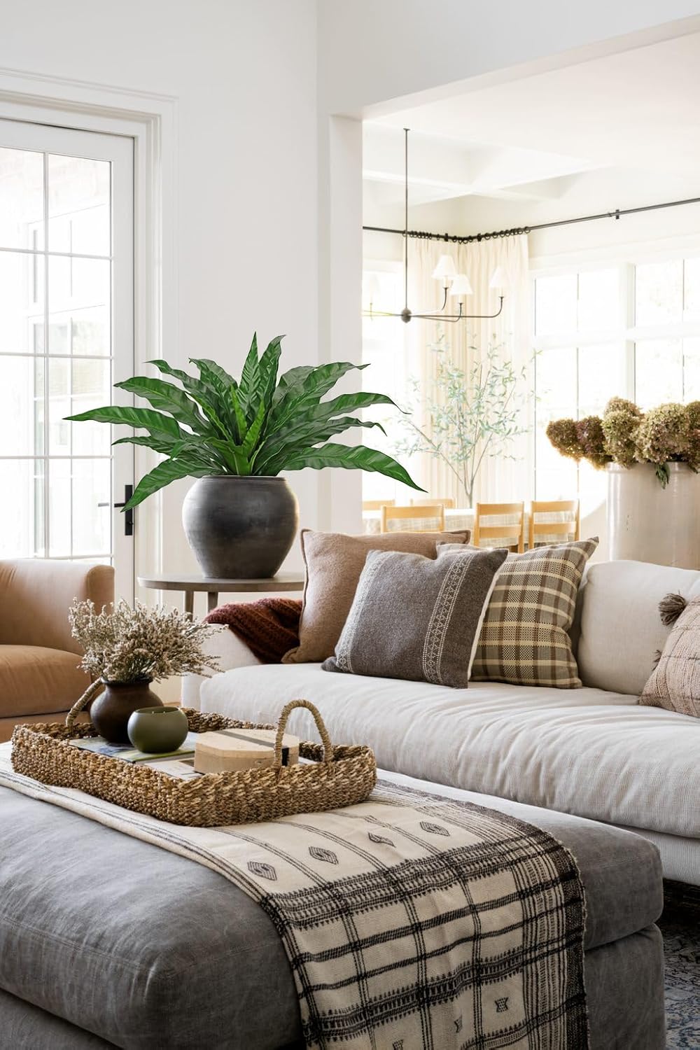Artificial Plants Indoor Greenery Real Touch Ferns