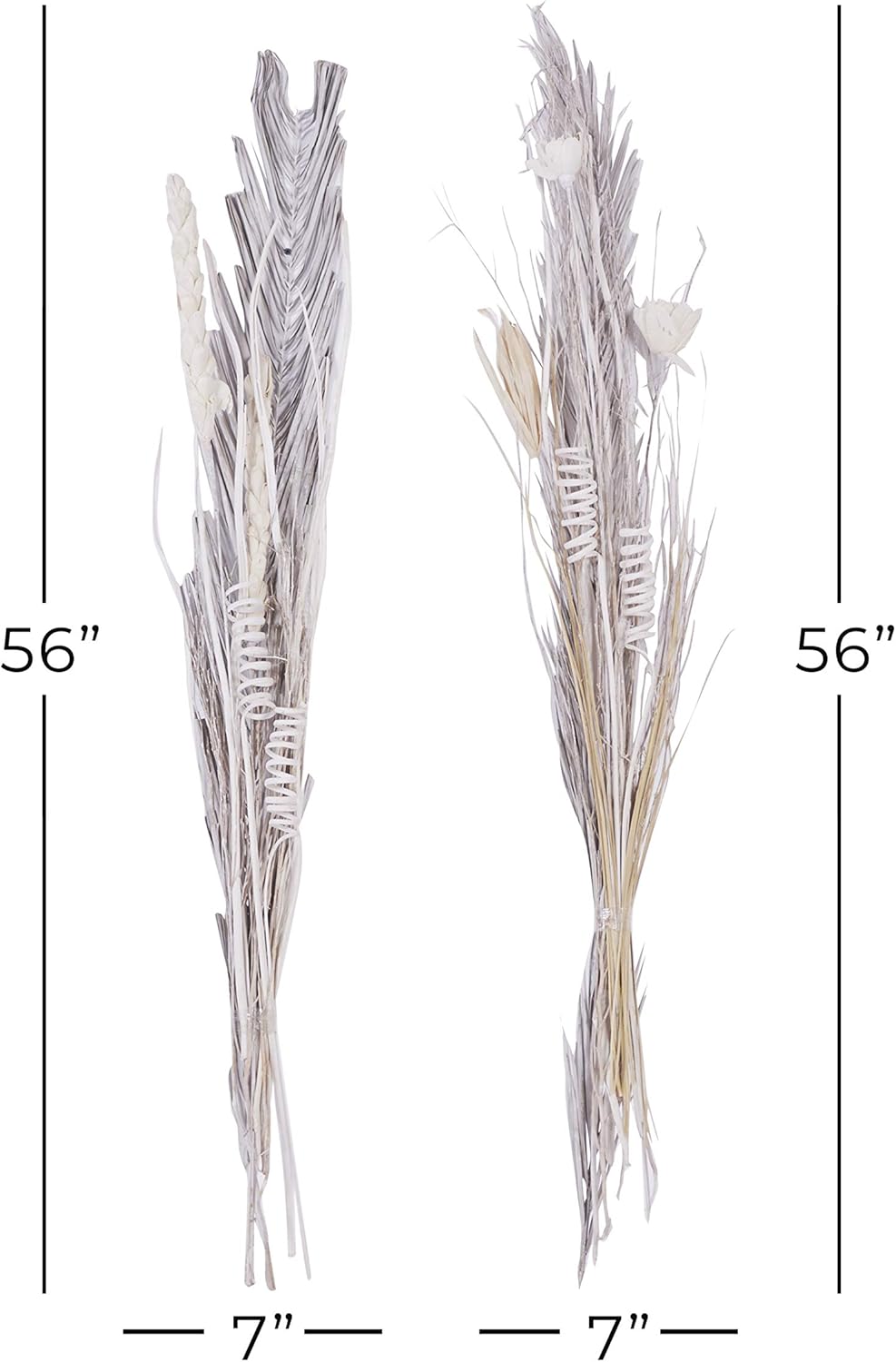 Deco 79 Dried Pigeon Pea Tall Sticks Natural Foliage Set of 2