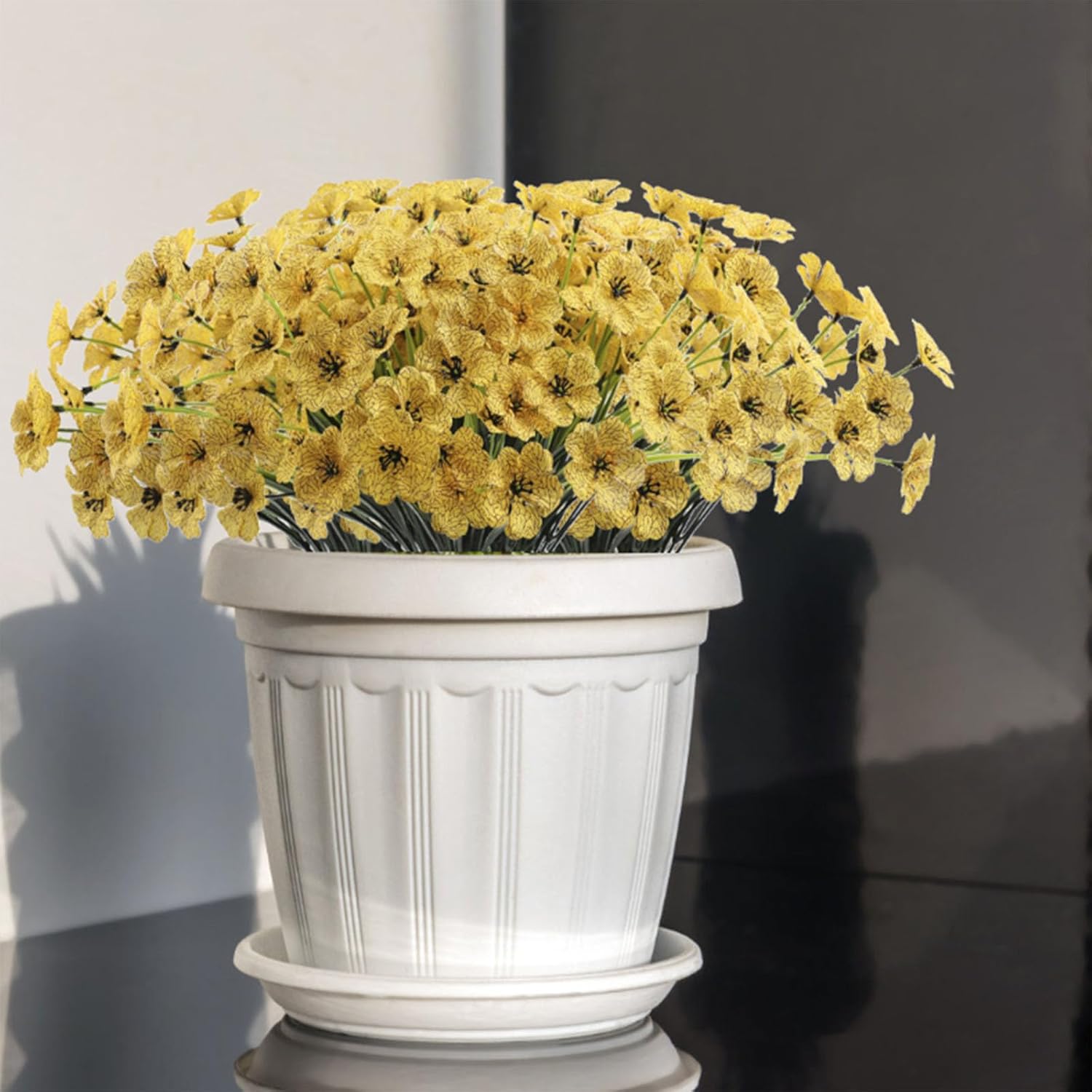 Lifelike Artificial Flowers Outdoor 4pcs Set