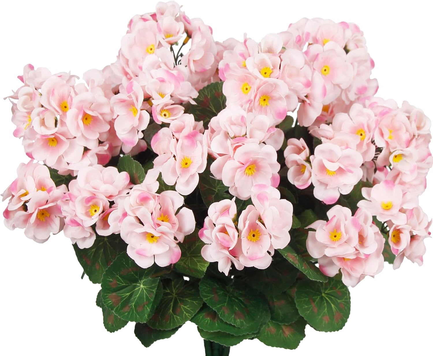 8 Pcs Artificial Geraniums Pink For Garden Home Decor