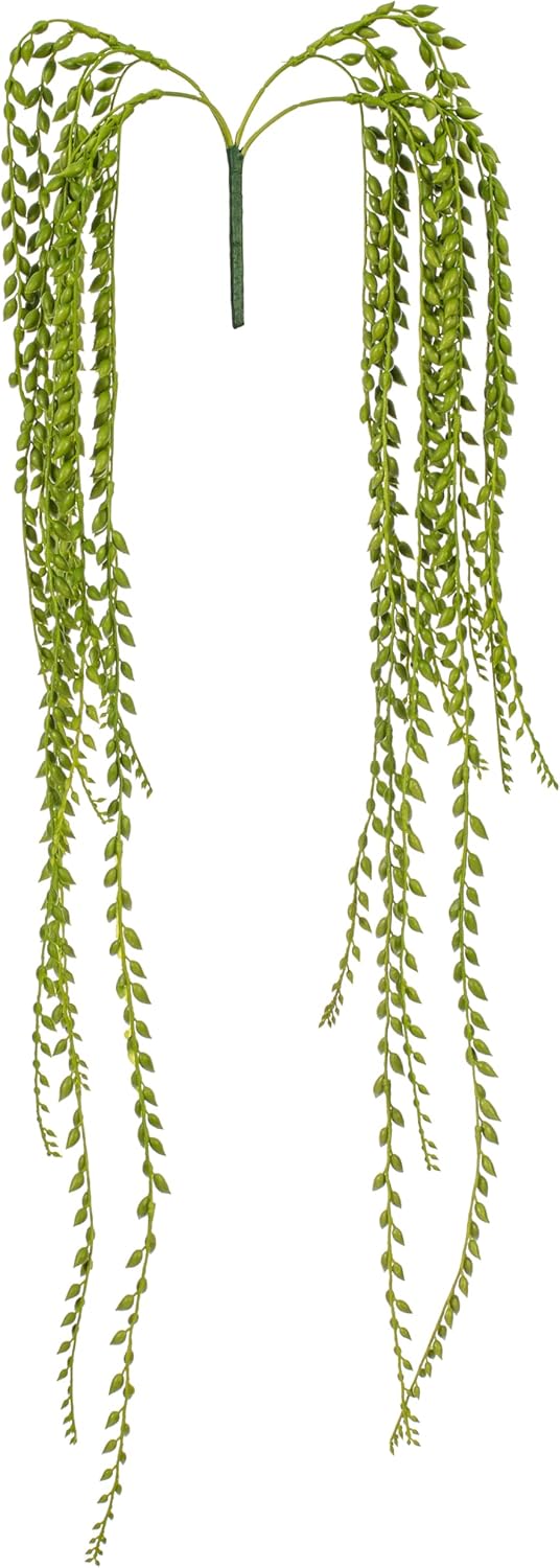 Vickerman 39 Inch Indoor Artificial Green Senecio Bush - Durable and Maintenance Free