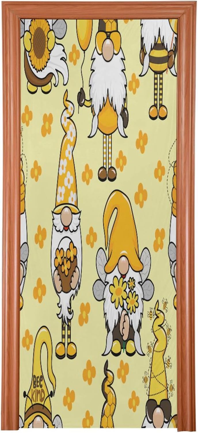 Susiyo Garden Honeybee Gnome Door Cover