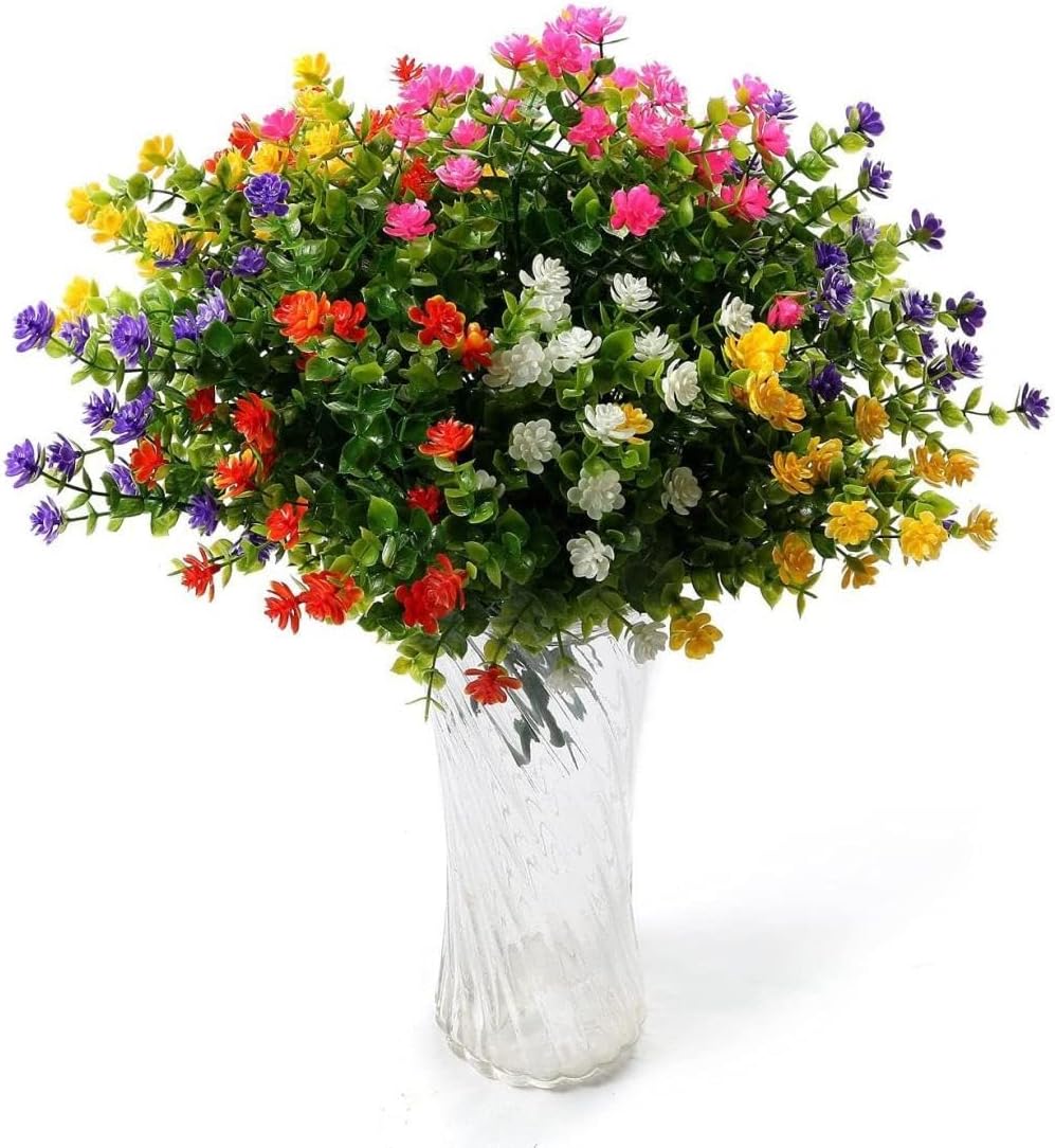 NURCIX Artificial White Tea Flowers for Home Decor