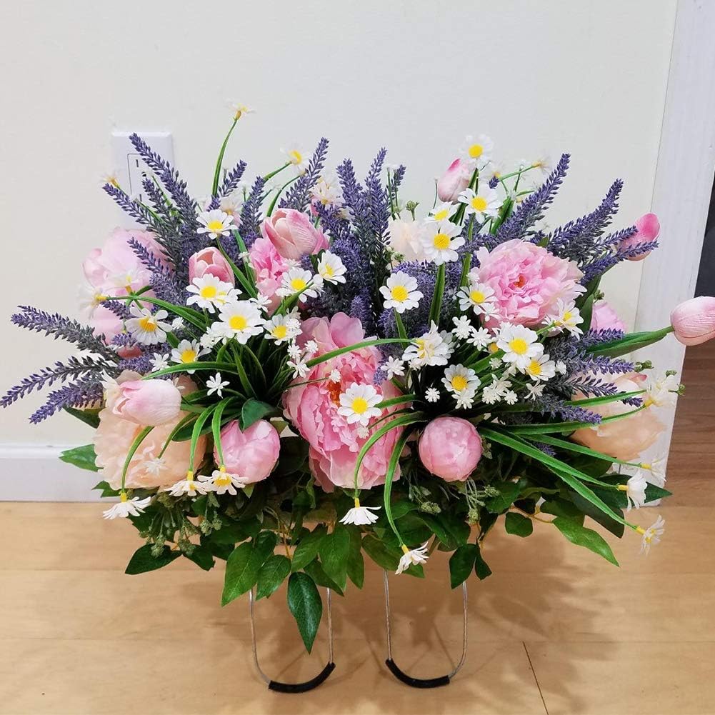 8 Bundles Artificial Daisies Flowers for Outdoor Decor