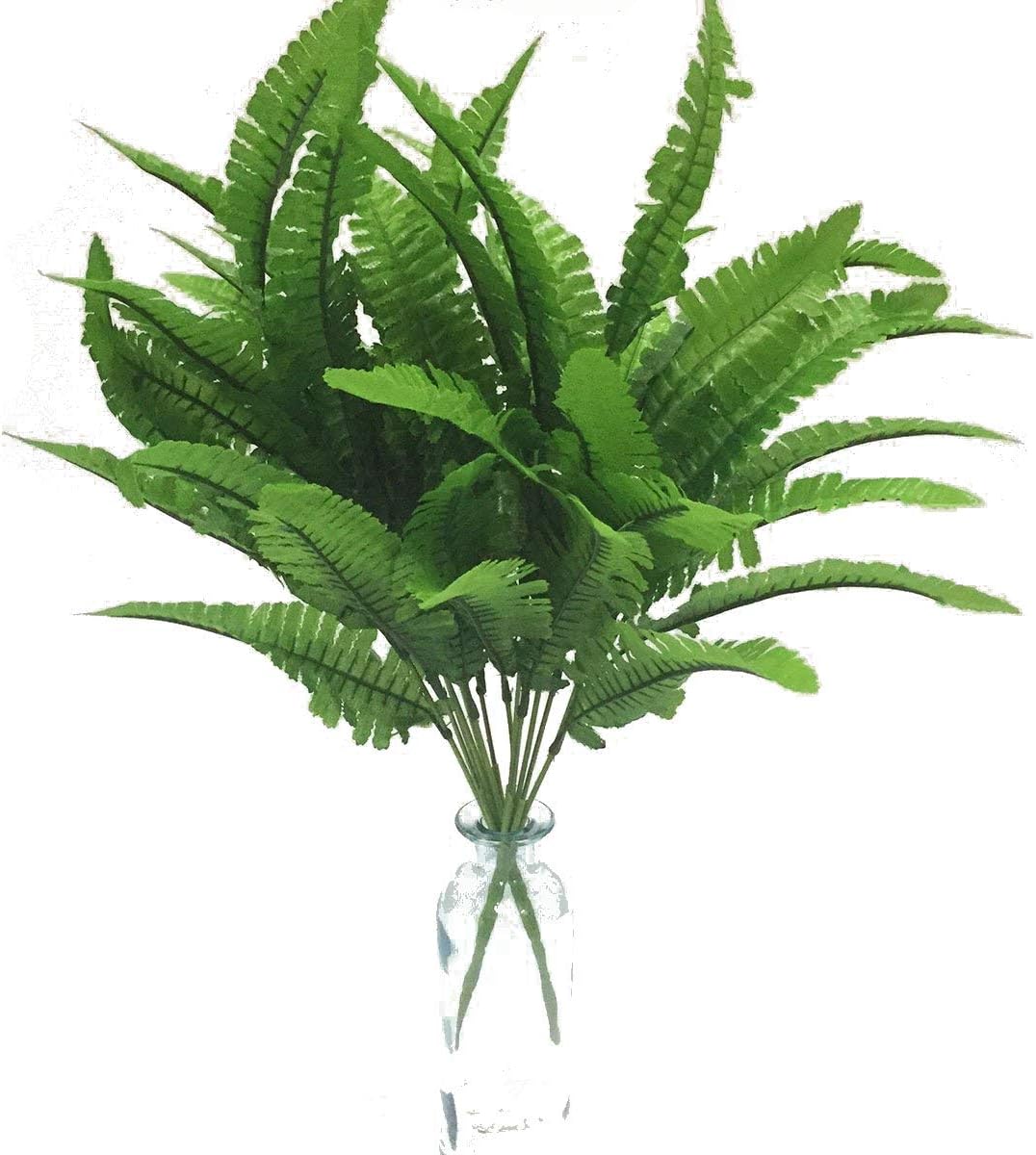 Artfen 2pcs Persian Leaves Artificial Shrubs 17 Inch Tall