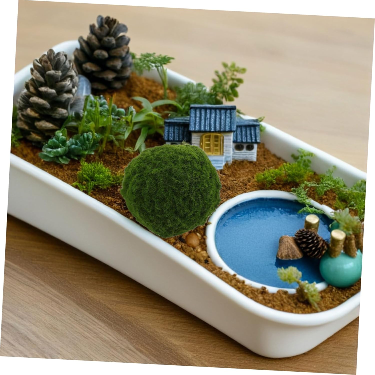 VICASKY Realistic Artificial Moss Decor Spheres