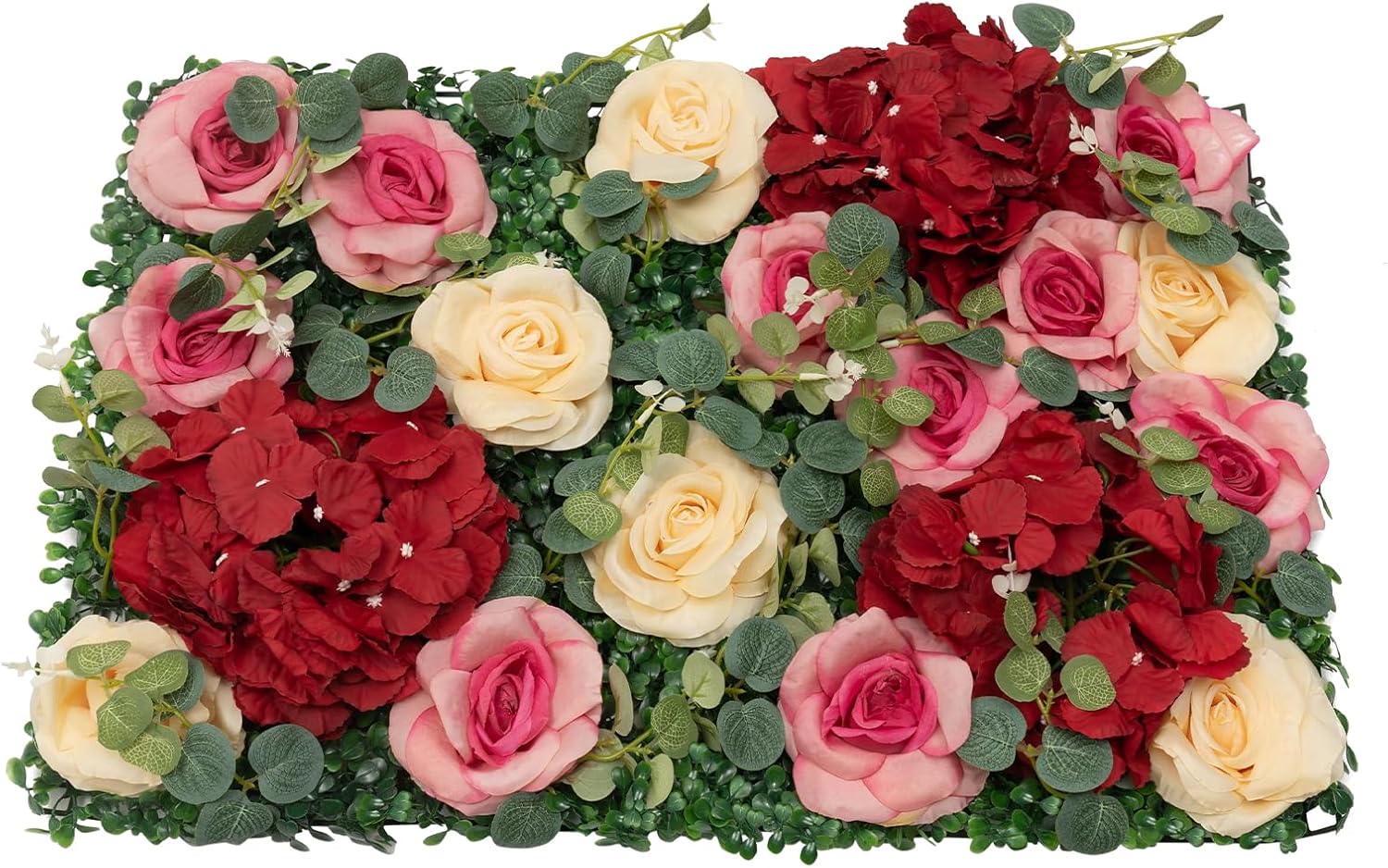 DNYSYSJ Flower Wall 12PCS Artificial Flowers Decor Panel