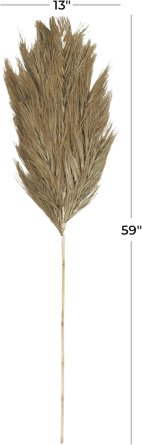 Deco 79 Dried Palm Leaf Decor Natural Foliage