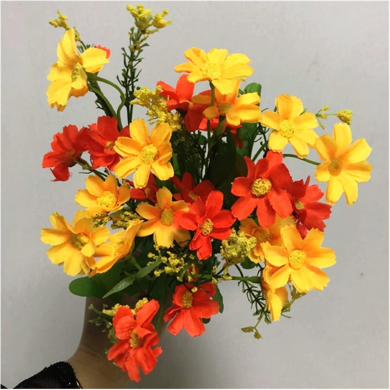 GaRcan Artificial Flowers Wedding Bouquet 7 Branch 28 Heads
