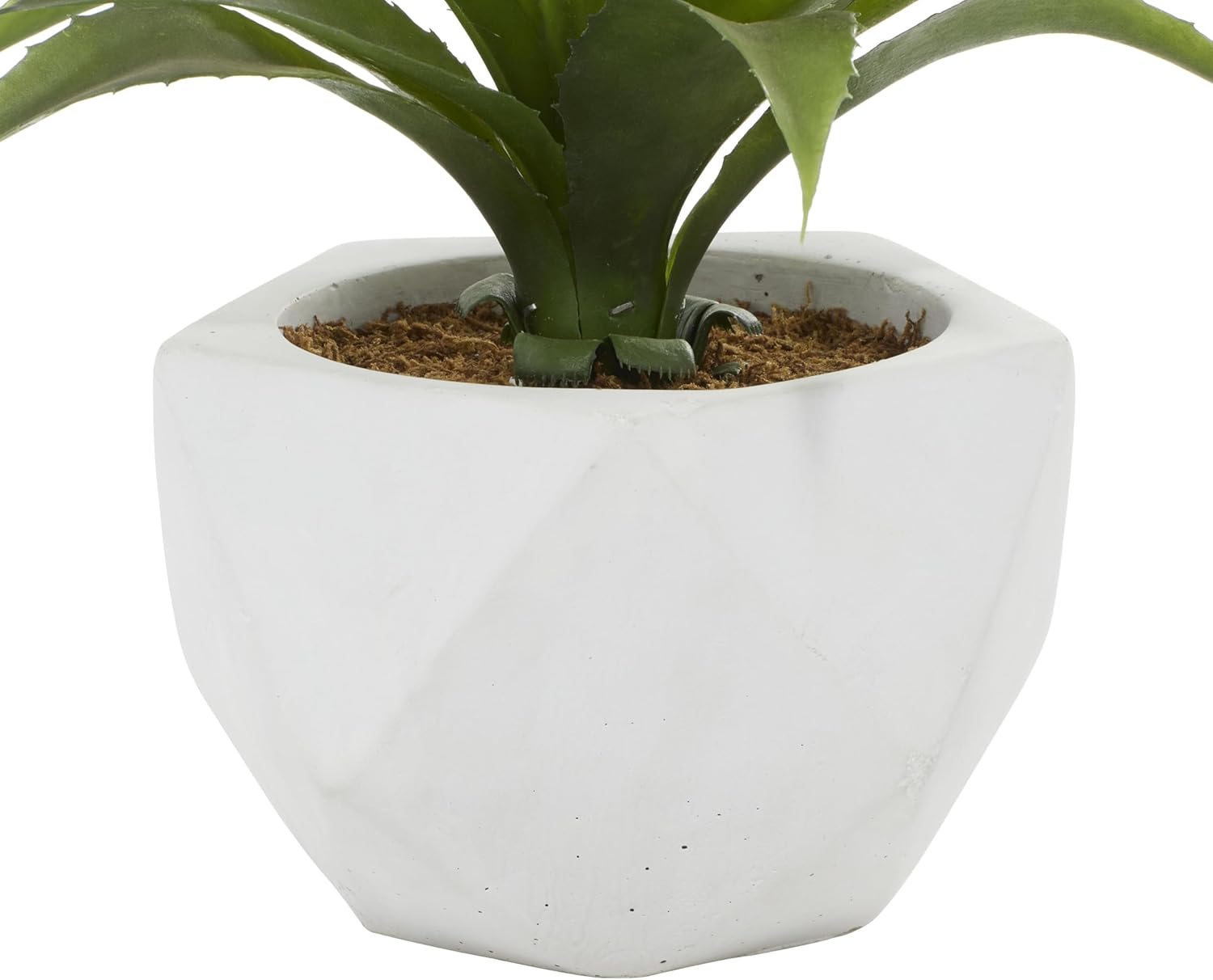 Deco 79 Artificial Agave Plant with White Ceramic Pot