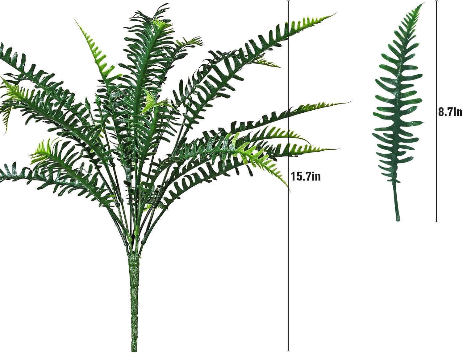 Alyptus UV Resistant Artificial Ferns 16 Bundles