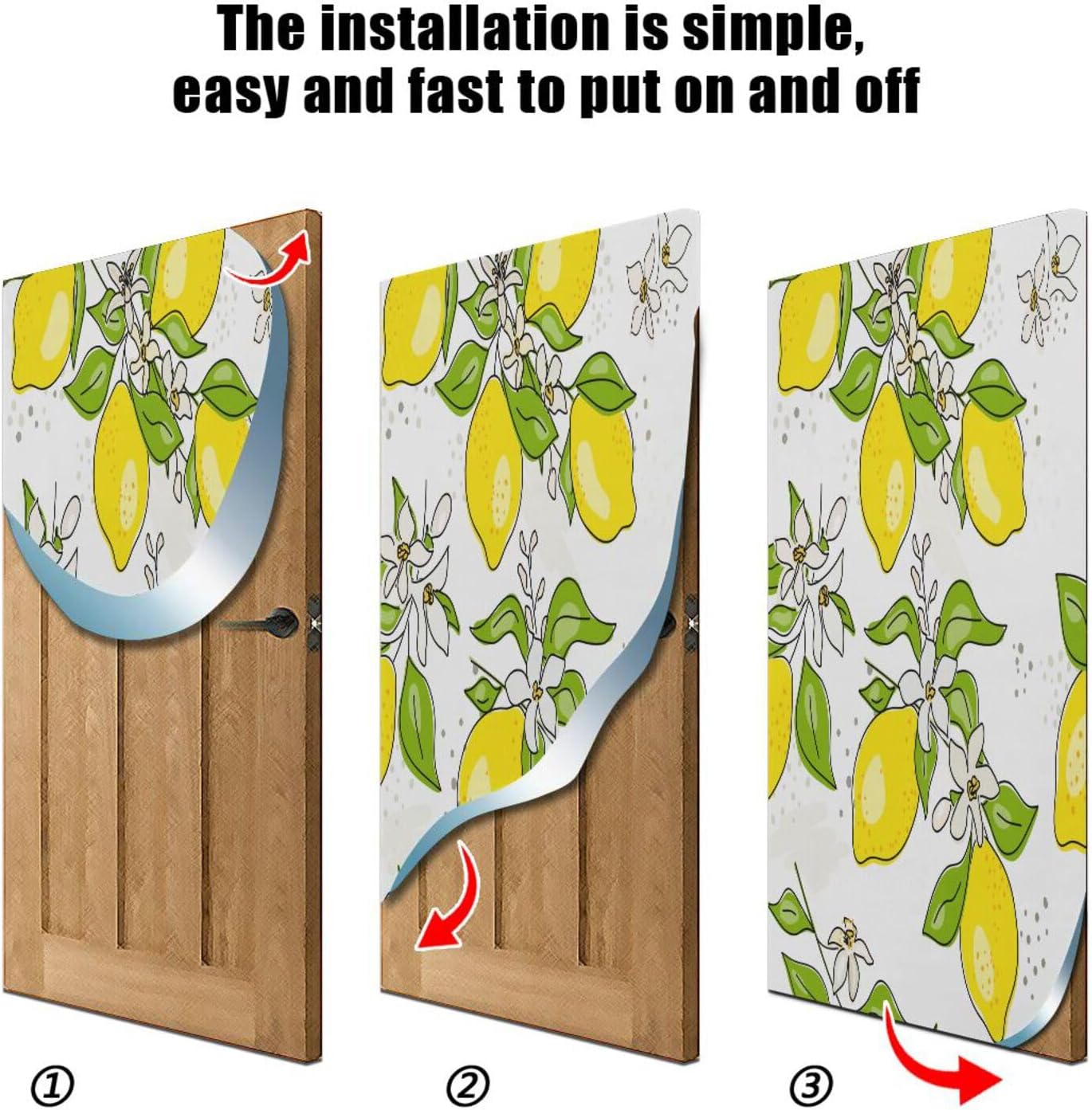 Susiyo Rellow Lemon Tree Halloween Door Cover
