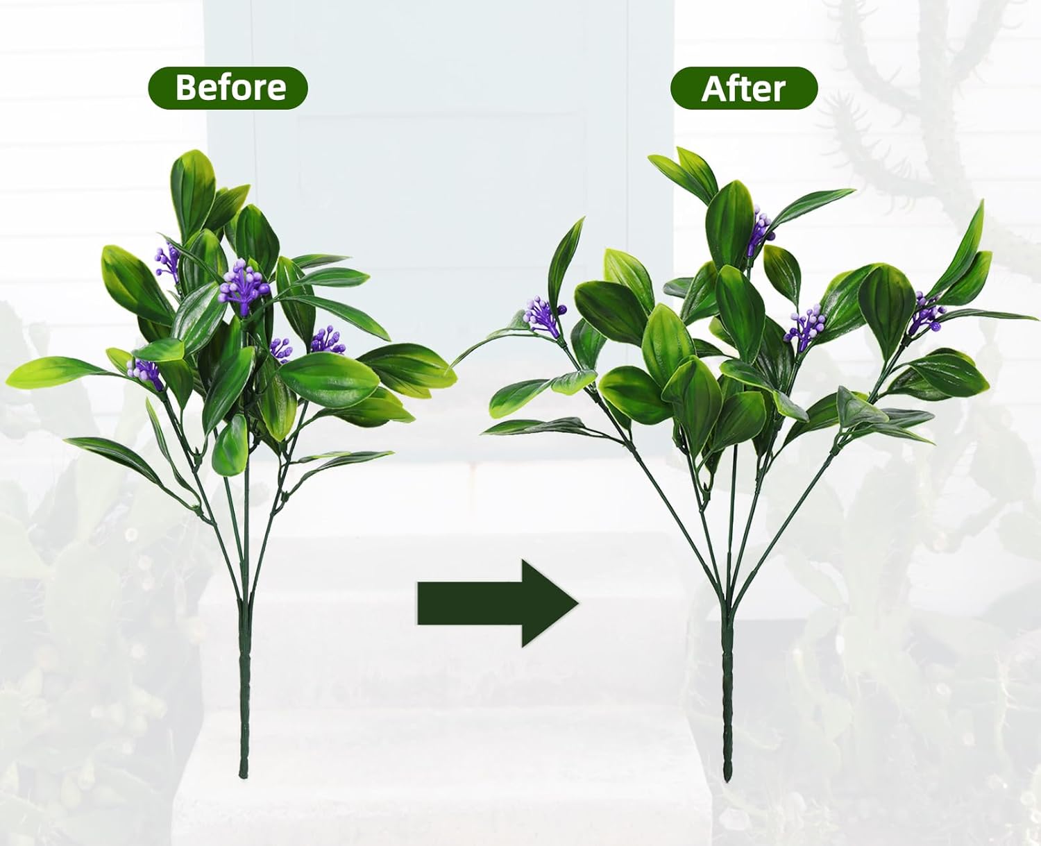RECUTMS Artificial Plants Hanging Greenery Faux Eucalyptus