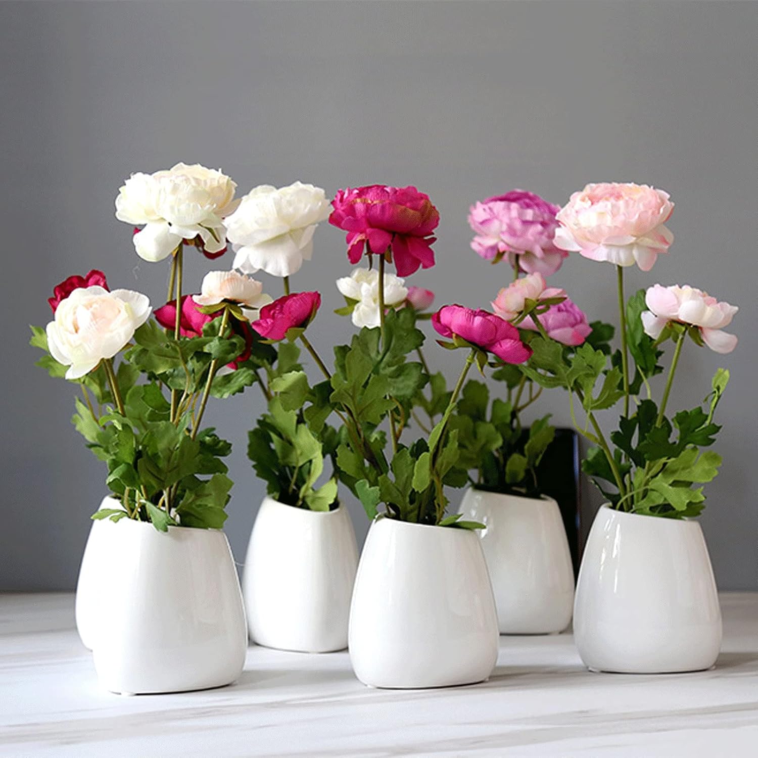 GaRcan Artificial Flowers Rose Arrangement in Vase